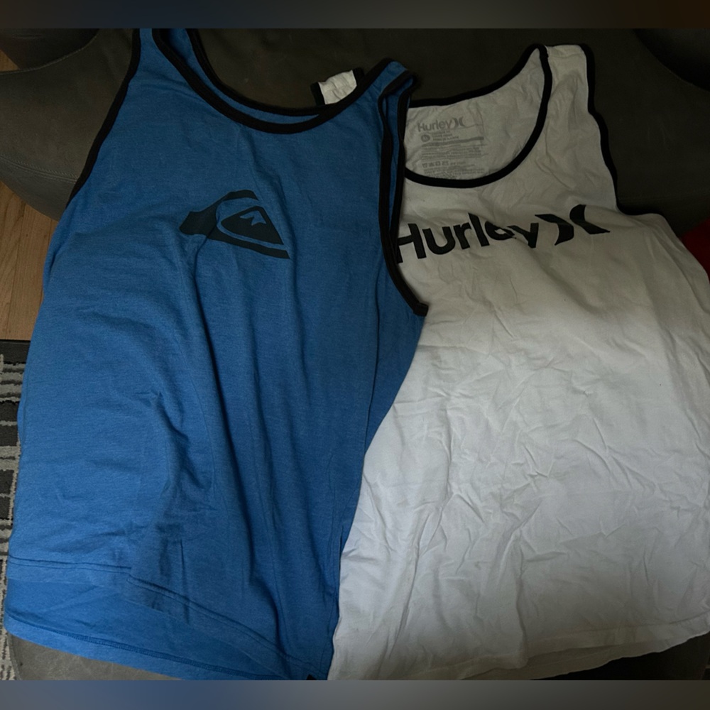 Quicksilver and Hurley men’s tank tops sz XL